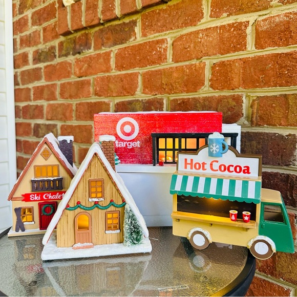 Target Bullseye Playground SET OF 4 Light Up Christmas Village 2025